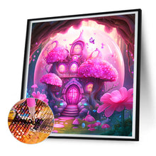 Load image into Gallery viewer, Diamond Painting - Full Round - Pink Mushroom Hut (30*30CM)
