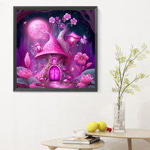 Load image into Gallery viewer, Diamond Painting - Full Round - Purple red mushroom hut (30*30CM)
