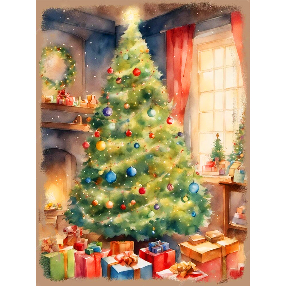 Diamond Painting - Full Round - Christmas tree (30*40CM)
