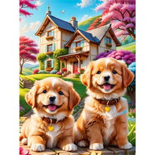 Load image into Gallery viewer, Diamond Painting - Full Round - puppy (30*40CM)
