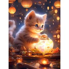 Load image into Gallery viewer, Diamond Painting - Full Round - cat (30*40CM)
