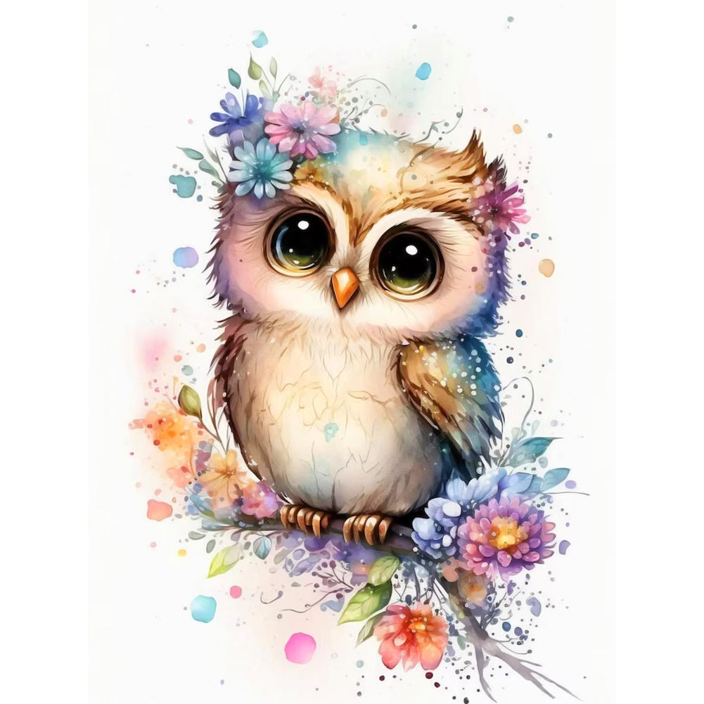 Diamond Painting - Full Round - owl (30*40CM)