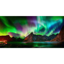 Load image into Gallery viewer, AB Diamond Painting - Full Round - Aurora at night (80*40CM)
