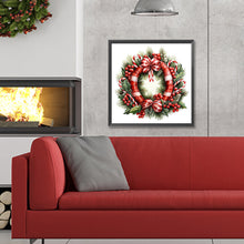 Load image into Gallery viewer, Diamond Painting - Full Round - Christmas wreath (30*30CM)

