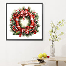 Load image into Gallery viewer, Diamond Painting - Full Round - Christmas wreath (30*30CM)
