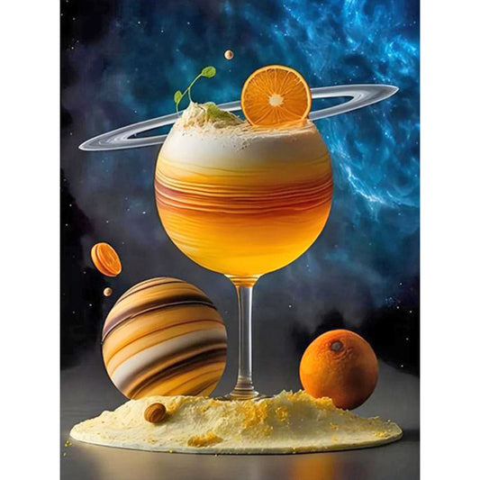 Diamond Painting - Full Round - Starry Sky Goblet (30*40CM)