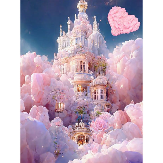 Diamond Painting - Full Round - Pink Cloud Manor (30*40CM)