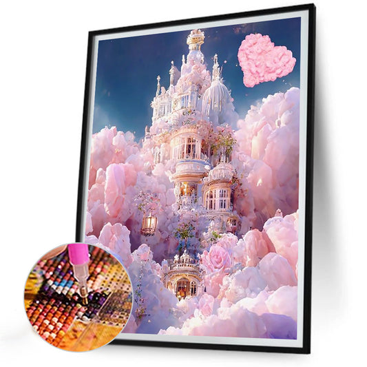 Diamond Painting - Full Round - Pink Cloud Manor (30*40CM)