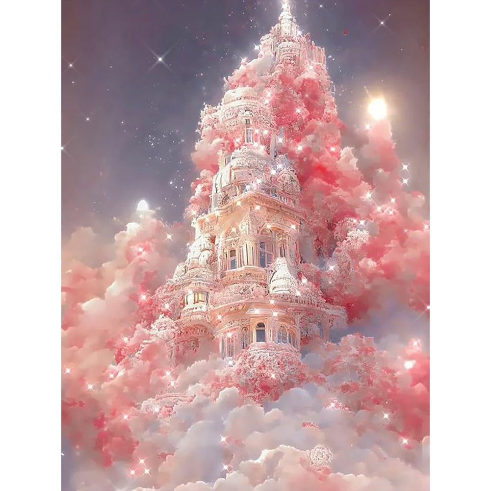 Diamond Painting - Full Round - Pink Cloud Manor (30*40CM)