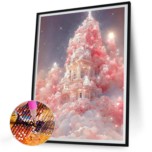 Diamond Painting - Full Round - Pink Cloud Manor (30*40CM)