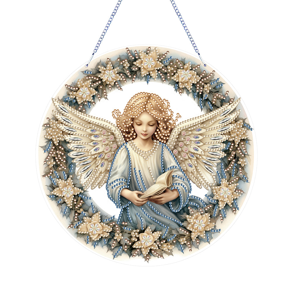 Angel Girl Single-Sided Diamond Painting Hanging Pendant for Home Wall Decor