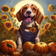 Load image into Gallery viewer, AB Diamond Painting - Full Square - Flowers and puppies (30*30CM)
