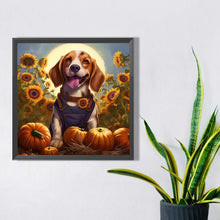 Load image into Gallery viewer, AB Diamond Painting - Full Square - Flowers and puppies (30*30CM)
