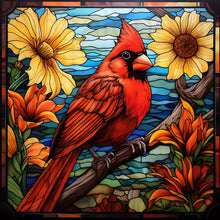 Load image into Gallery viewer, AB Diamond Painting - Full Square - Flowers and cardinals (30*30CM)
