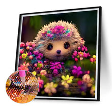 Load image into Gallery viewer, AB Diamond Painting - Full Square - Flowers and hedgehogs (30*30CM)
