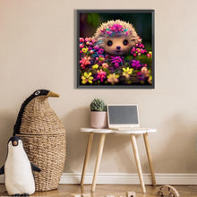 Load image into Gallery viewer, AB Diamond Painting - Full Square - Flowers and hedgehogs (30*30CM)
