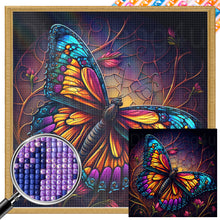 Load image into Gallery viewer, AB Diamond Painting - Full Square - flowers and butterflies (30*30CM)
