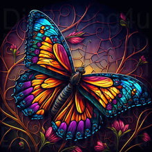 Load image into Gallery viewer, AB Diamond Painting - Full Square - flowers and butterflies (30*30CM)
