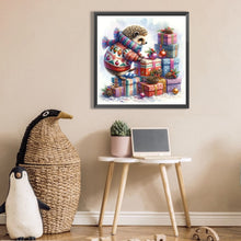Load image into Gallery viewer, AB Diamond Painting - Full Square - Christmas gift hedgehog (30*30CM)
