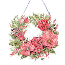 Load image into Gallery viewer, Special Shaped+Round Flower Crystal Painting Wreath Christmas Spot Drill Garland
