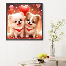 Load image into Gallery viewer, Diamond Painting - Full Round - Cute puppy Pomeranian (30*30CM)
