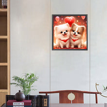 Load image into Gallery viewer, Diamond Painting - Full Round - Cute puppy Pomeranian (30*30CM)
