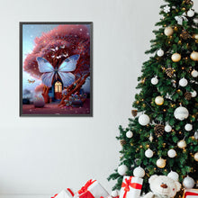 Load image into Gallery viewer, Diamond Painting - Full Round - butterfly tree house (30*40CM)
