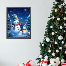 Load image into Gallery viewer, Diamond Painting - Full Round - Snowman and baby (30*40CM)
