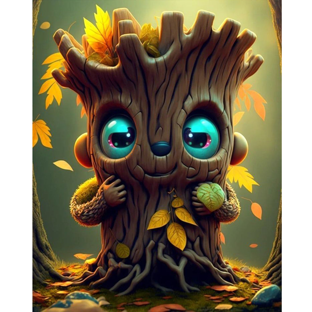 Diamond Painting - Full Round - Cute little tree spirit (40*50CM)