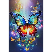 Load image into Gallery viewer, Diamond Painting - Full Round - colorful flying butterflies (40*60CM)
