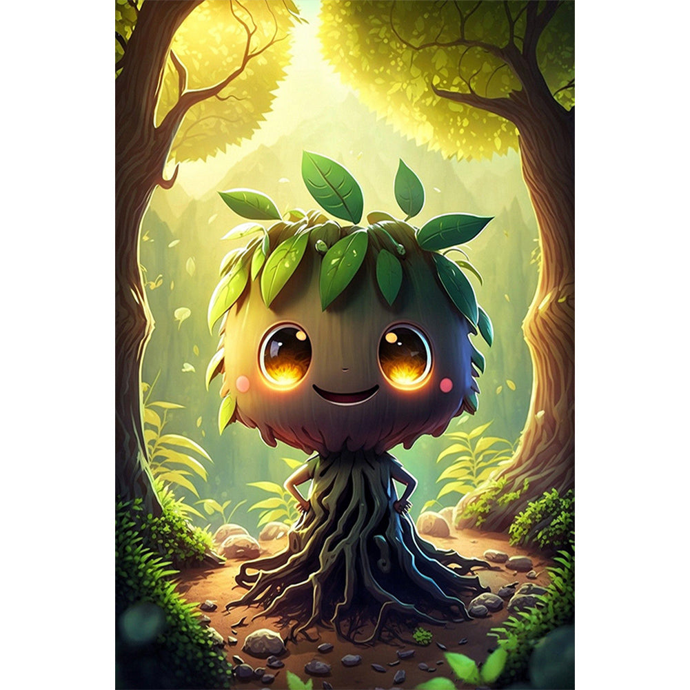 Diamond Painting - Full Round - Cute tree spirit (40*60CM)