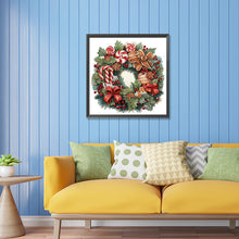 Load image into Gallery viewer, Diamond Painting - Partial Special Shaped - Christmas wreath (30*30CM)
