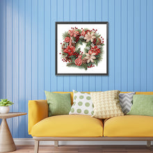 Load image into Gallery viewer, Diamond Painting - Partial Special Shaped - Christmas wreath (30*30CM)
