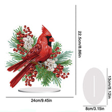 Load image into Gallery viewer, Cardinal Table Top Diamond Painting Ornament Kits for Home Office Desktop Decor
