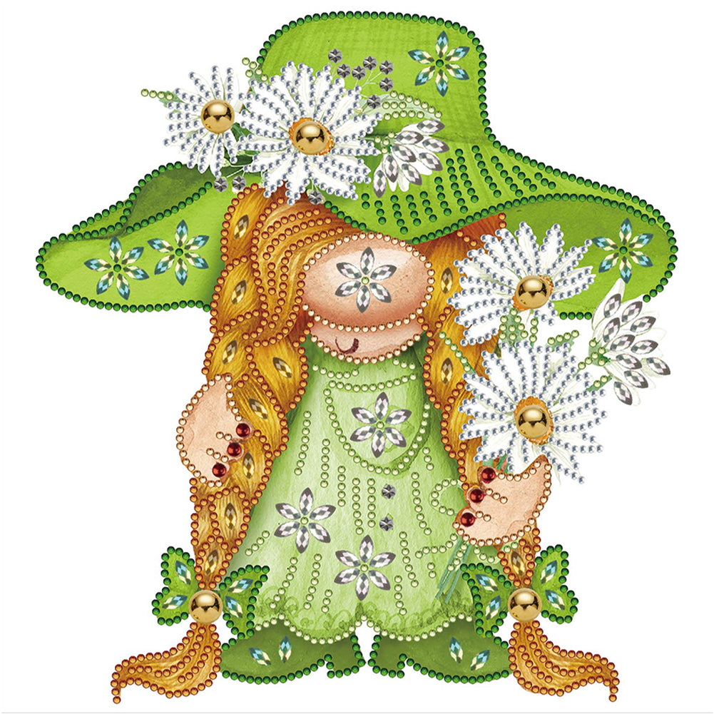 Diamond Painting - Partial Special Shaped - Garden Gnome (30*30CM)