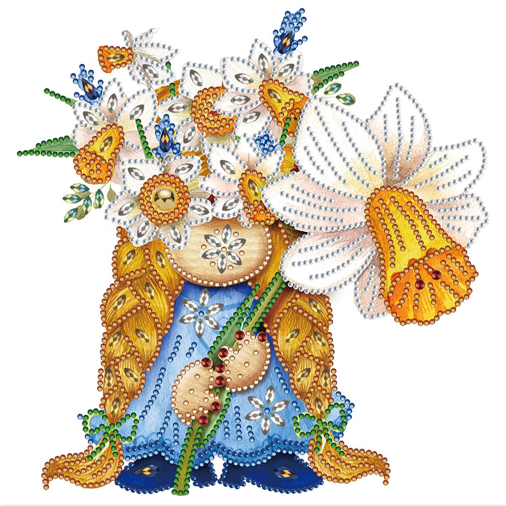 Diamond Painting - Partial Special Shaped - Garden Gnome (30*30CM)