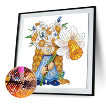 Load image into Gallery viewer, Diamond Painting - Partial Special Shaped - Garden Gnome (30*30CM)
