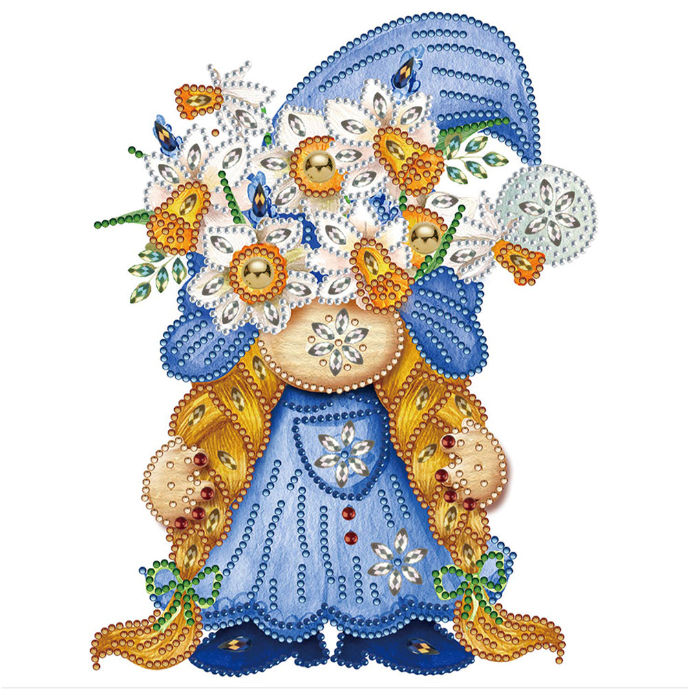 Diamond Painting - Partial Special Shaped - Garden Gnome (30*30CM)