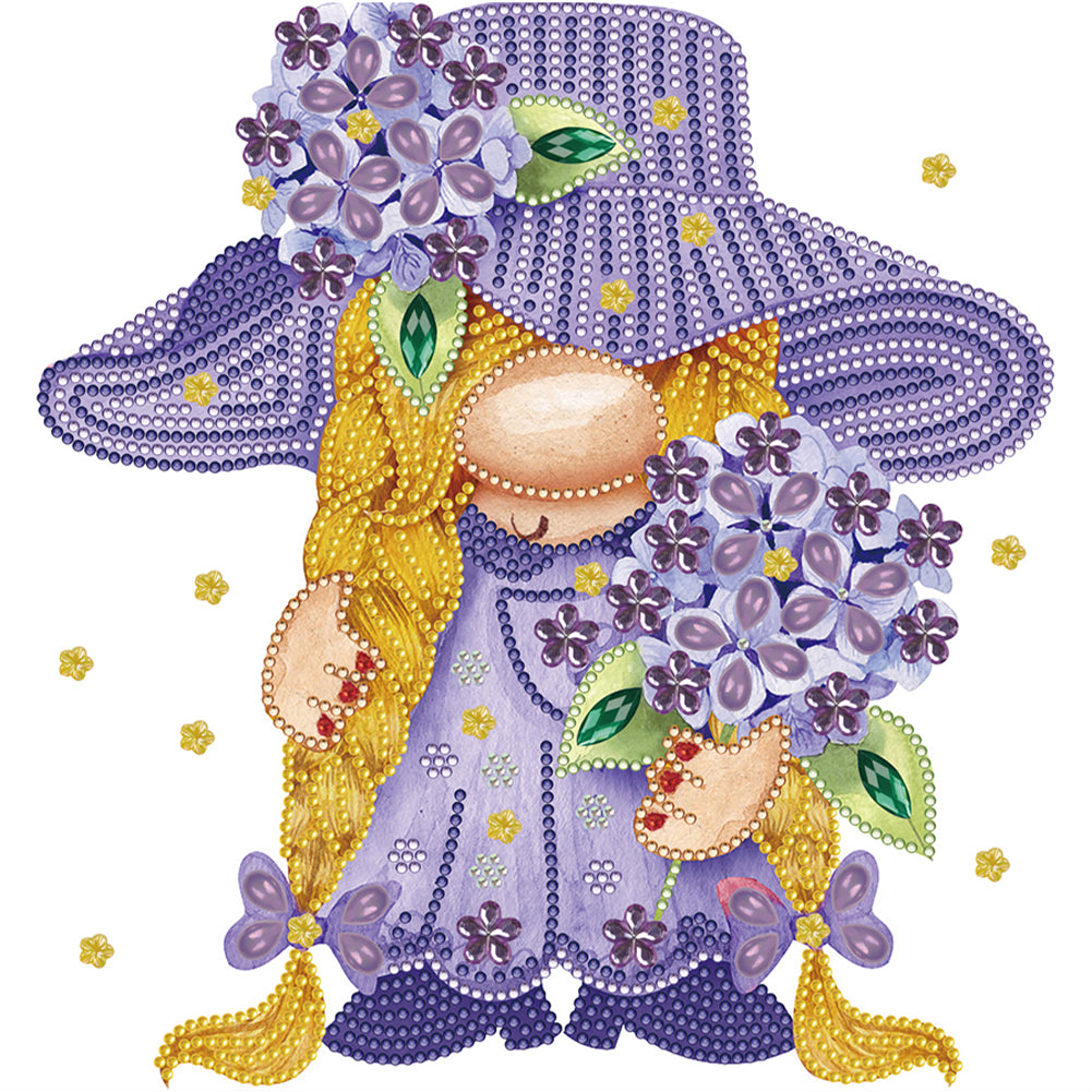 Diamond Painting - Partial Special Shaped - Garden Gnome (30*30CM)