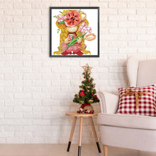 Load image into Gallery viewer, Diamond Painting - Partial Special Shaped - Garden Gnome (30*30CM)
