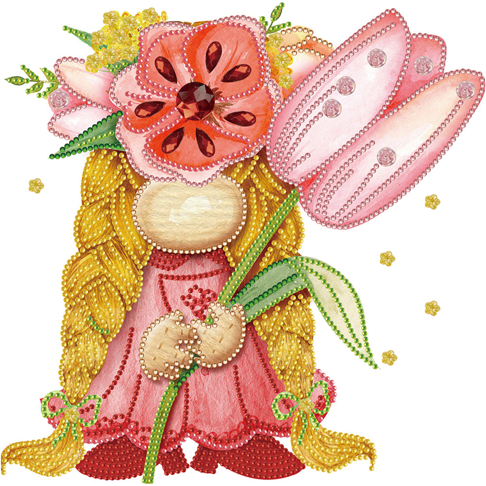 Diamond Painting - Partial Special Shaped - Garden Gnome (30*30CM)