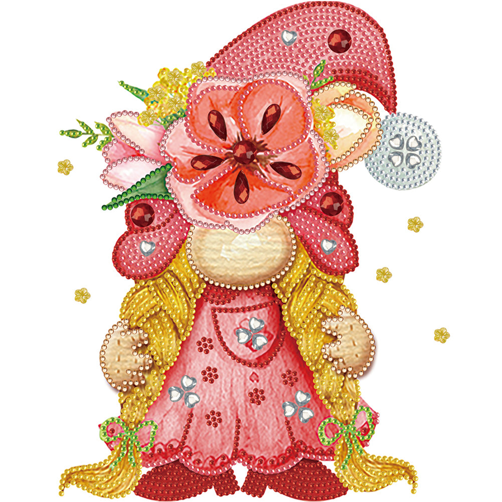 Diamond Painting - Partial Special Shaped - Garden Gnome (30*30CM)
