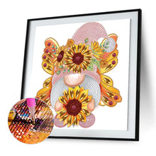 Load image into Gallery viewer, Diamond Painting - Partial Special Shaped - Garden butterfly gnome (30*30CM)
