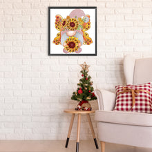 Load image into Gallery viewer, Diamond Painting - Partial Special Shaped - Garden butterfly gnome (30*30CM)

