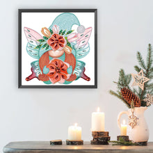 Load image into Gallery viewer, Diamond Painting - Partial Special Shaped - Garden butterfly gnome (30*30CM)
