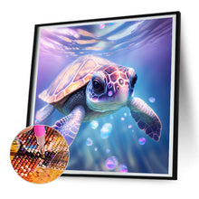 Load image into Gallery viewer, Diamond Painting - Full Round - sea turtle in ocean (30*30CM)
