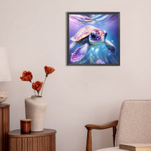 Load image into Gallery viewer, Diamond Painting - Full Round - sea turtle in ocean (30*30CM)
