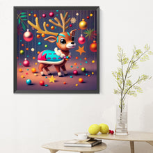 Load image into Gallery viewer, Diamond Painting - Full Round - Christmas reindeer (30*30CM)

