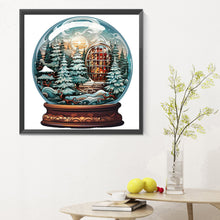 Load image into Gallery viewer, Diamond Painting - Full Round - Christmas crystal ball (30*30CM)
