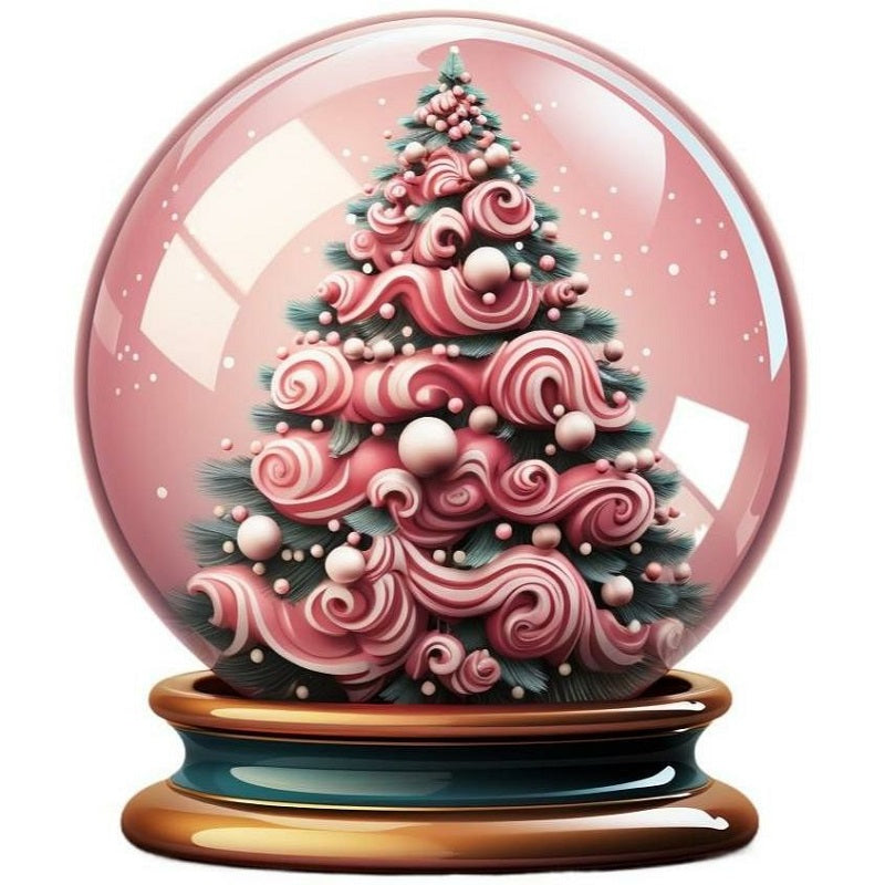 Diamond Painting - Full Round - Christmas crystal ball (30*30CM)